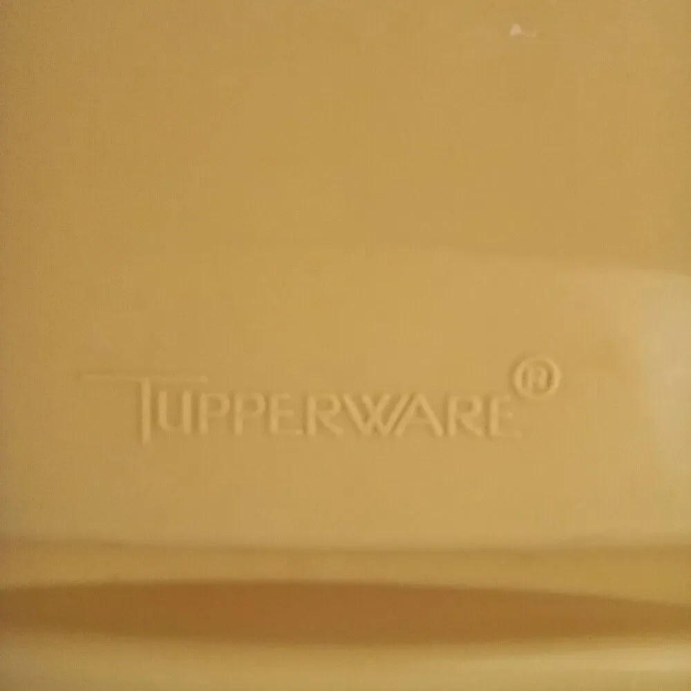 Tupperware Vegetable Fish Steamer Harvest Gold Container 1273-2 3pc